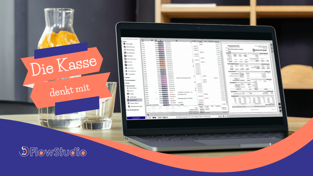Der Kassenabschluss geht kaum einfacher als mit FlowStudio, der Salon Software für Friseursalons