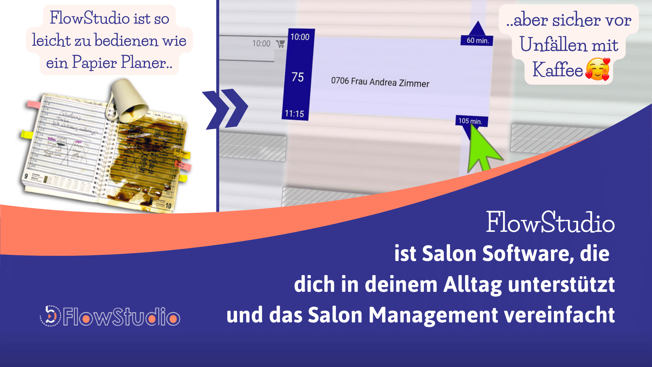 FlowStudio ist Salon Software, die dich in deinem Alltag unterstützt und das Salon Management vereinfacht