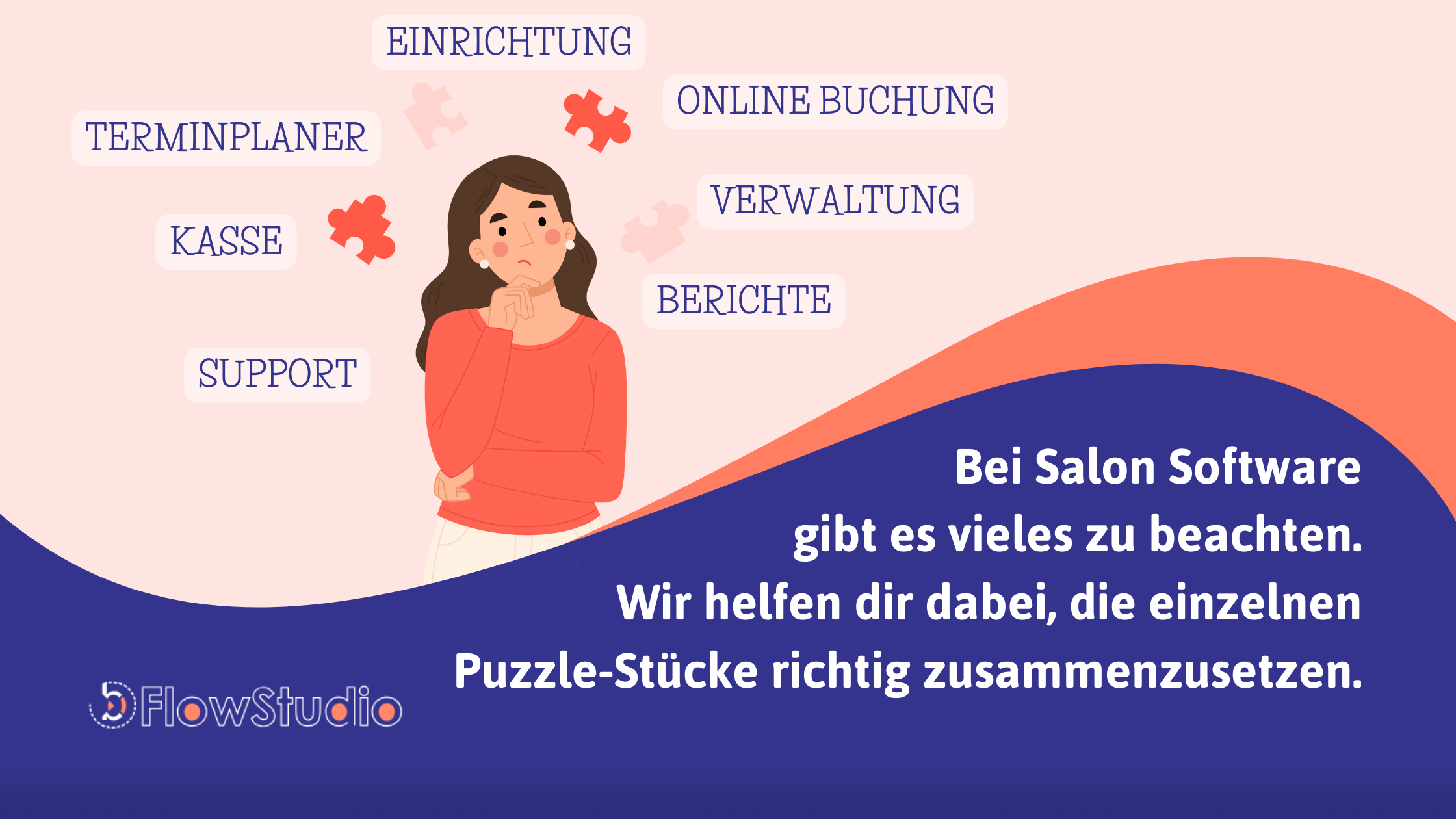 FlowStudio hilft dir dabei, dein Salon Management mit den richtigen Salon Software Bausteinen zu vereinfachen